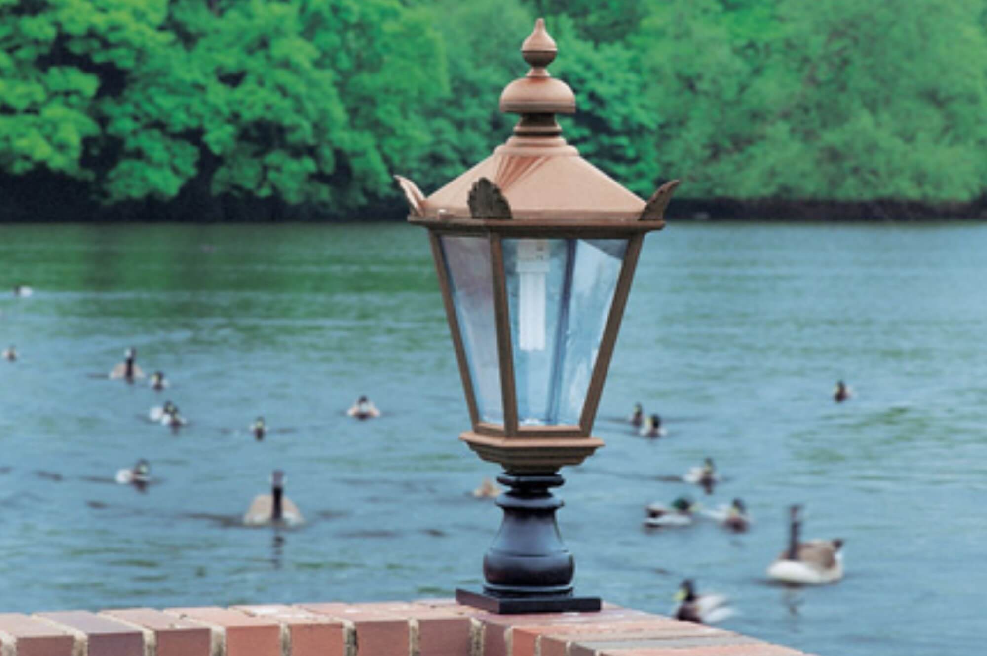 Edward lantern on plinth
